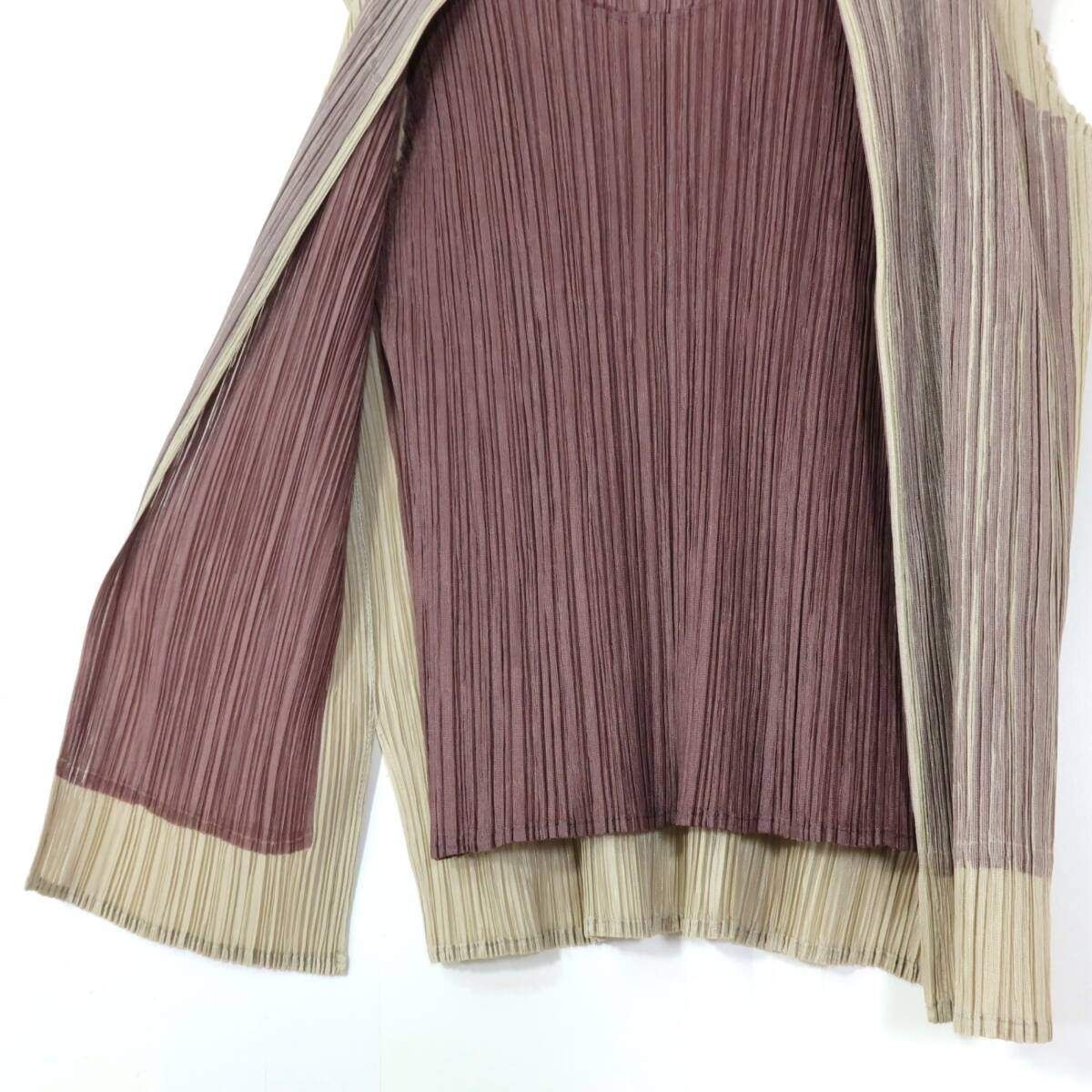 極美品】プリーツプリーズ PLEATS PLEASE イッセイミヤケ☆重ね着風