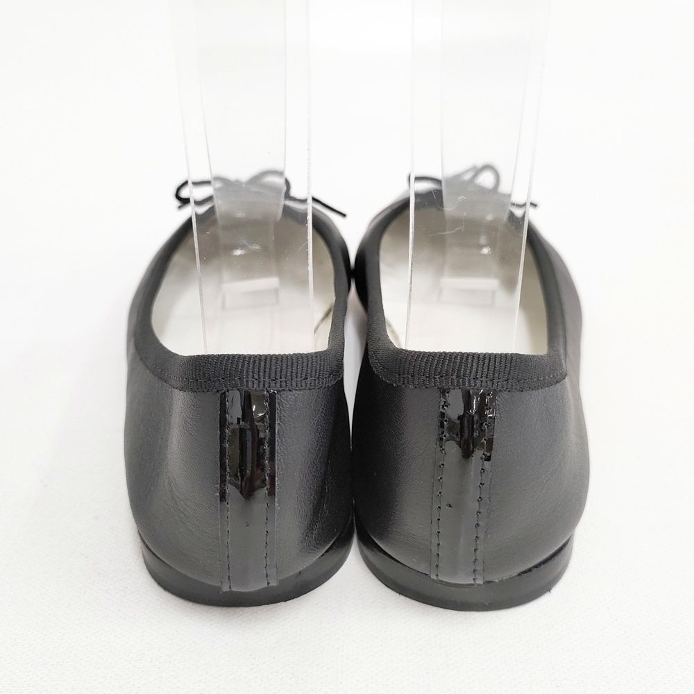 repetto FLORA BALLERINA バレリーナ バレエシューズ フラットシューズ 牛革 レザー フランス製 サイズ38 定価42900円 バレエシューズ クロ レディース レペット【中古】6-0702G◎ repetto FLORA BALLERINA バレリーナ バレエシューズ フラットシューズ