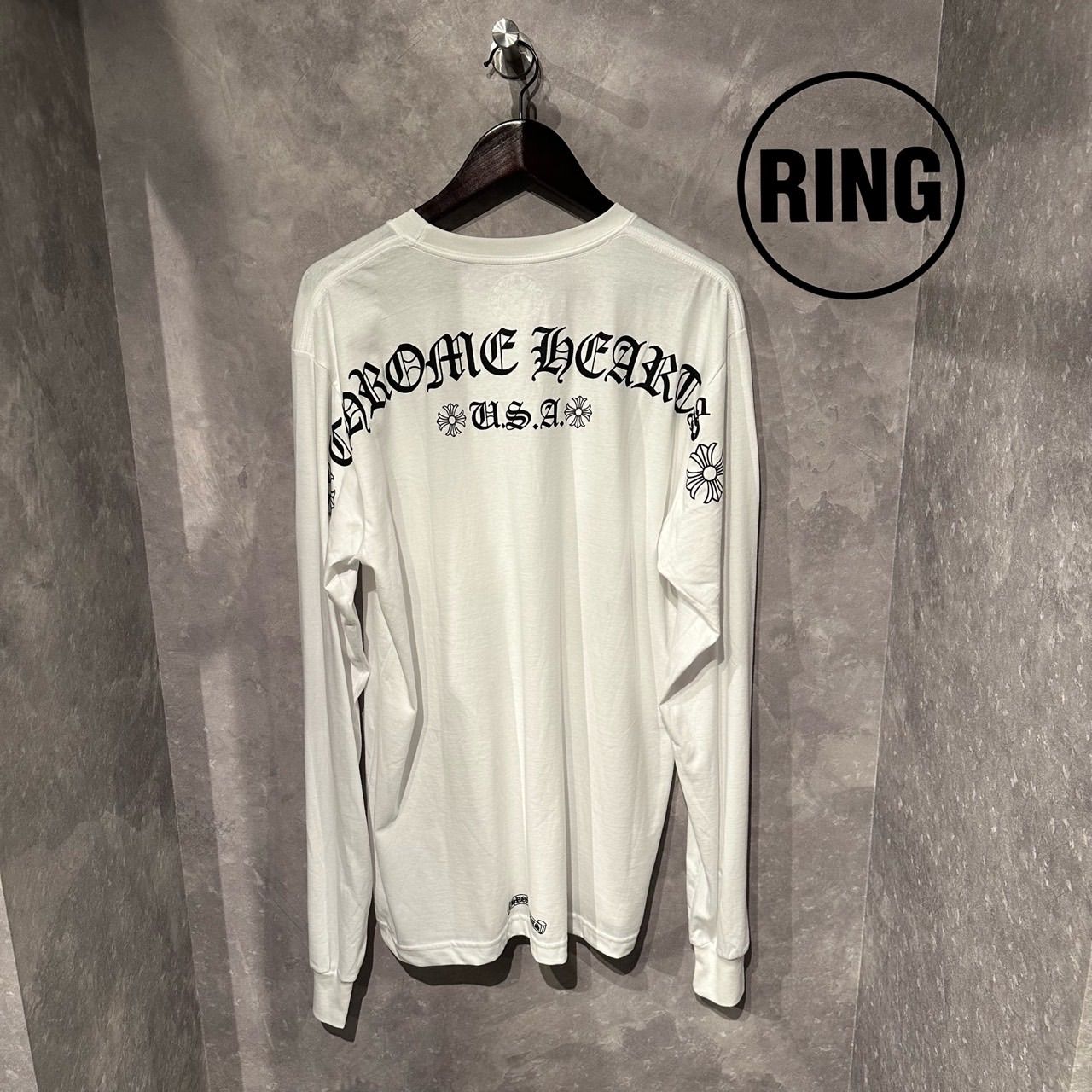 クロムハーツ CH L/S /1 ネックロゴアームプリントプリント長袖