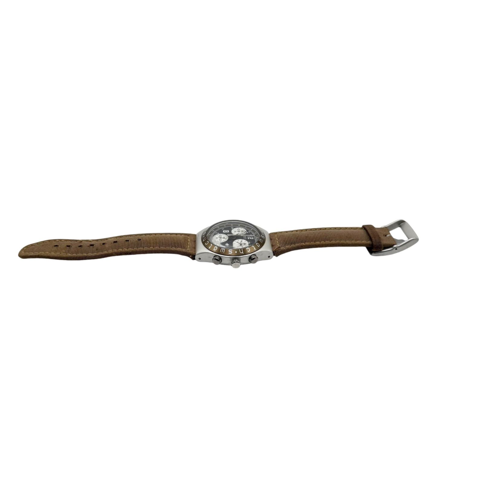 稼働/新品電池 SWATCH スウォッチ IRONY アイロニー CHRONO クロノ 