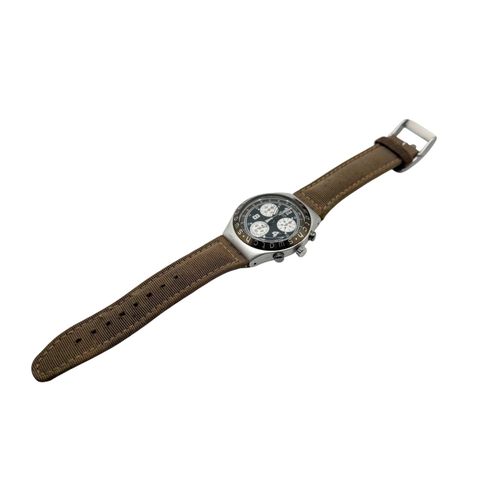 稼働/新品電池 SWATCH スウォッチ IRONY アイロニー CHRONO クロノ 