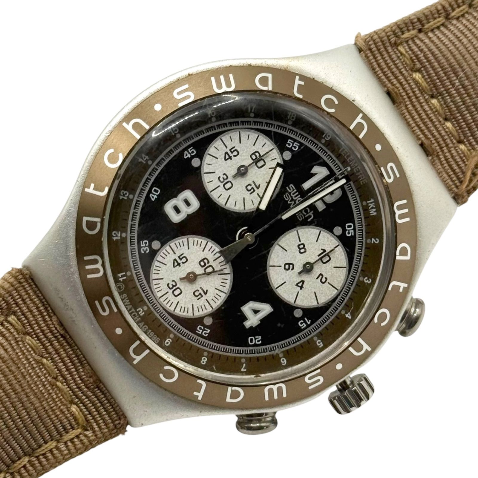 稼働/新品電池 SWATCH スウォッチ IRONY アイロニー AG1995 腕時計 クロノグラフ YCS1004 QZ【n2】 稼働/新品電池 SWATCH スウォッチ IRONY アイロニー CHRONO クロノ