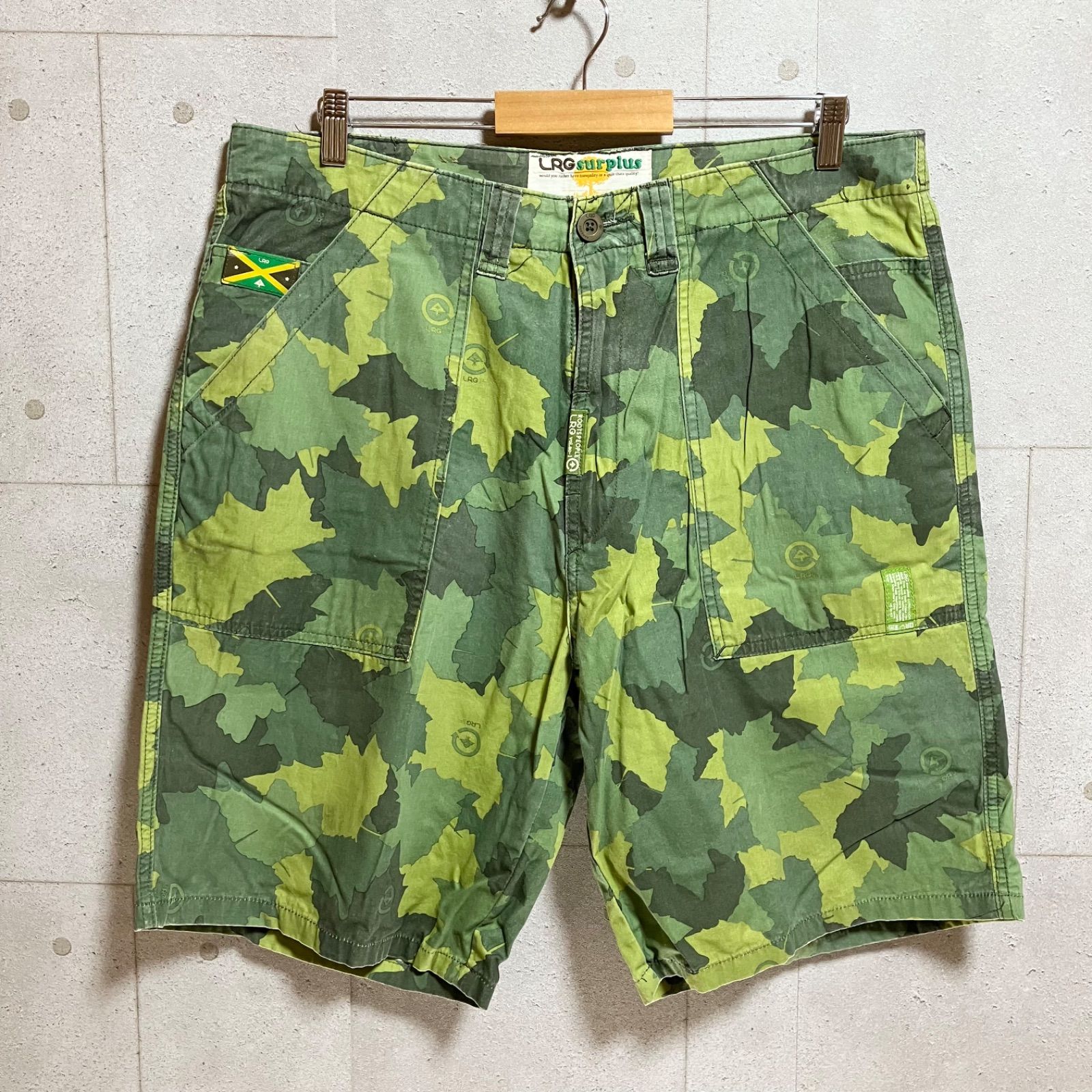 LRG Surplus サープラス カモフラ ハーフパンツ リーフカモ ショート