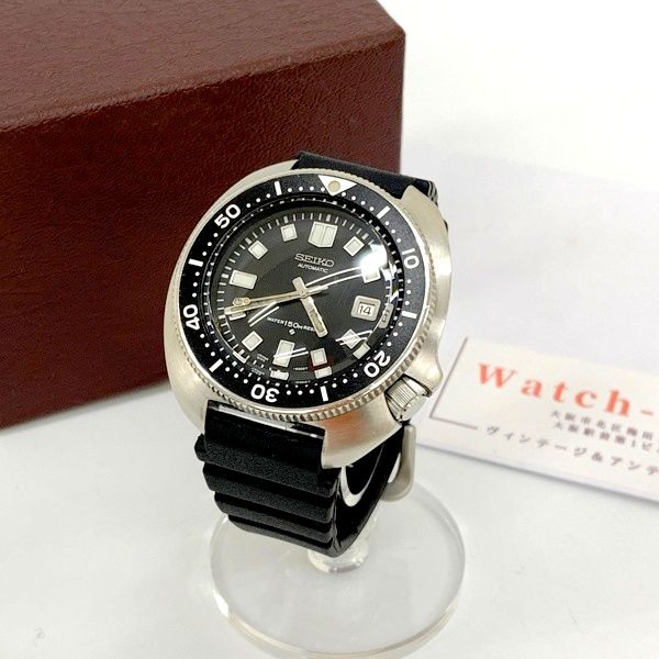 SEIKO セイコー 腕時計 セカンドダイバー 後期型 Ref.6105-8110 植村ダイバー 自動巻き メンズ シルバー 服飾小物 DF19037■