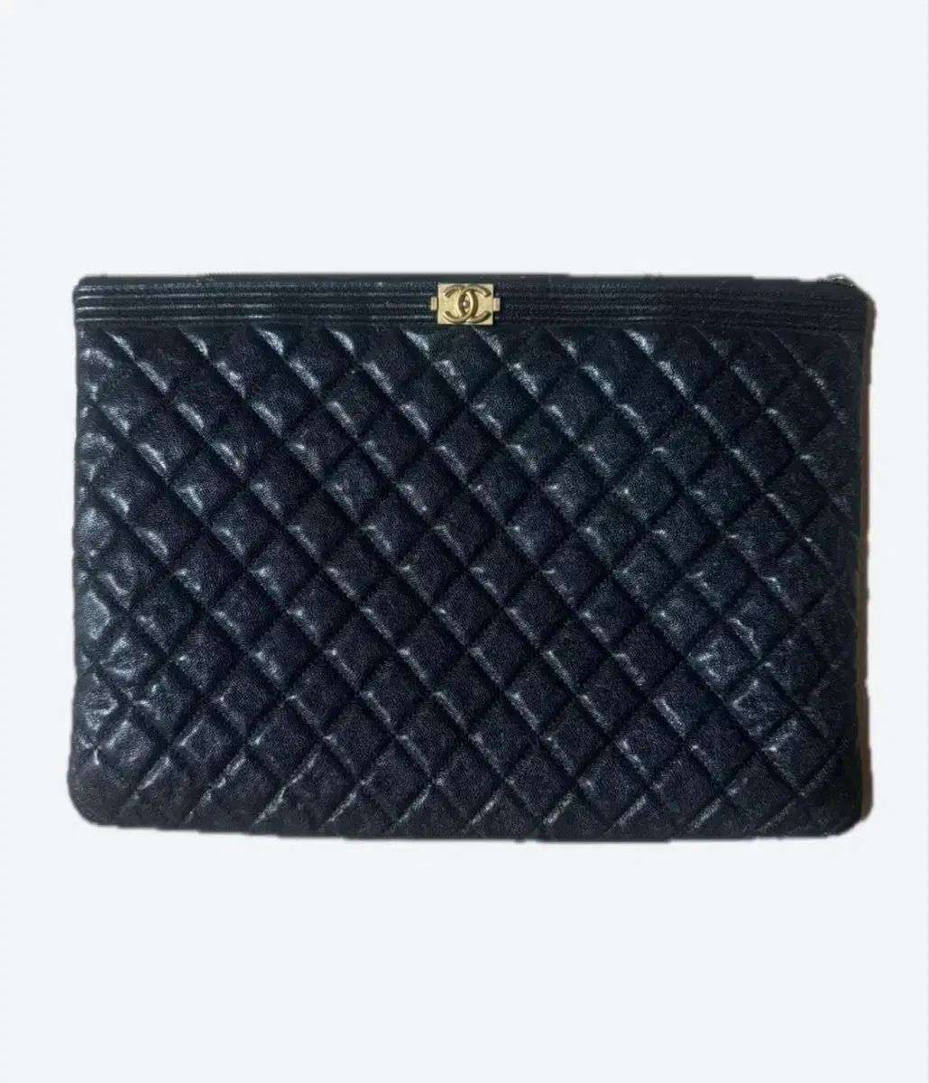 在庫処分/正規品 CHANEL シャネル BOY ボーイ クラッチバッグ キャビア large₍ラージ)