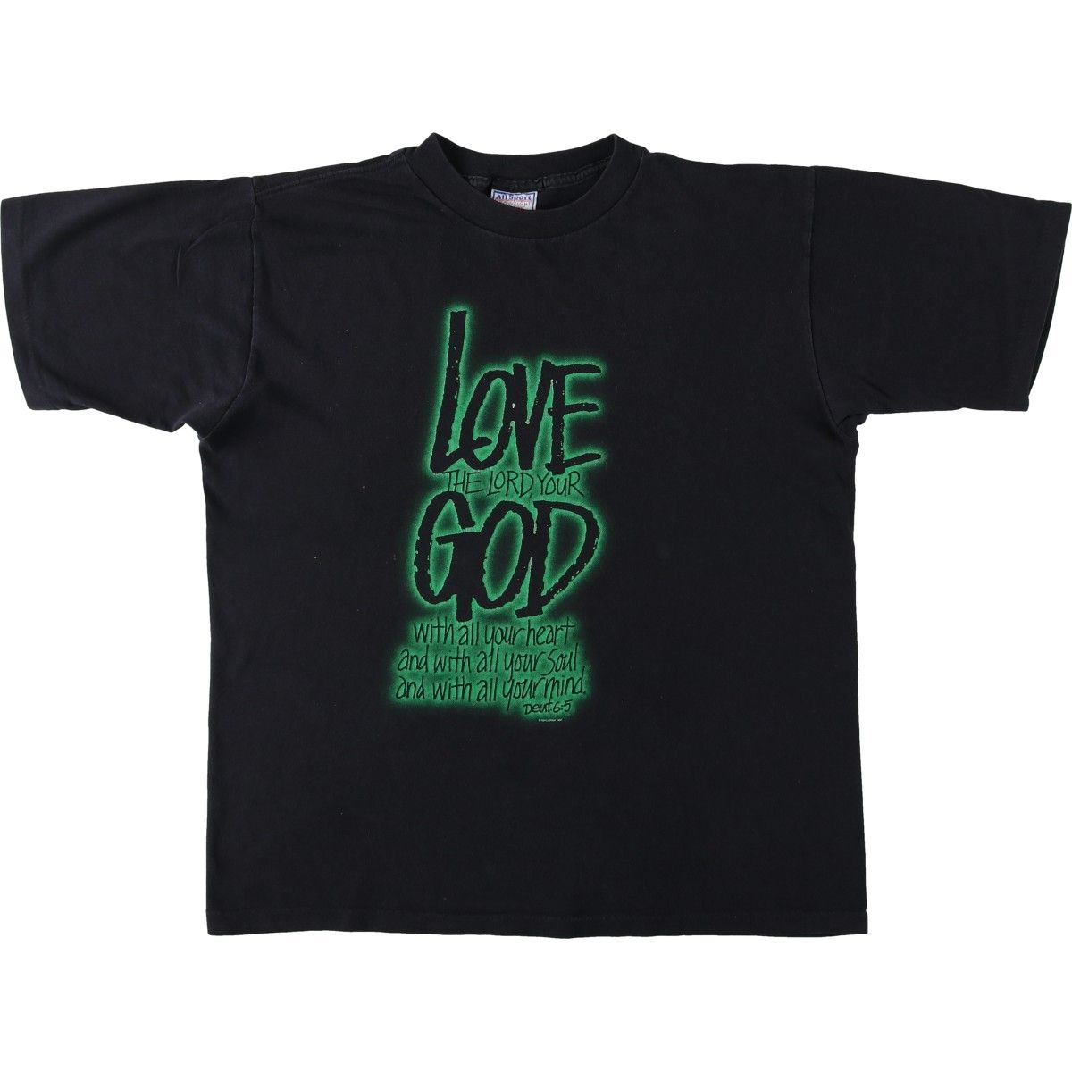 古着 90年代 All Sport LOVE THE LORD YOUR GOD プリントTシャツ USA製 メンズL相当 ヴィンテージ/eaa626779