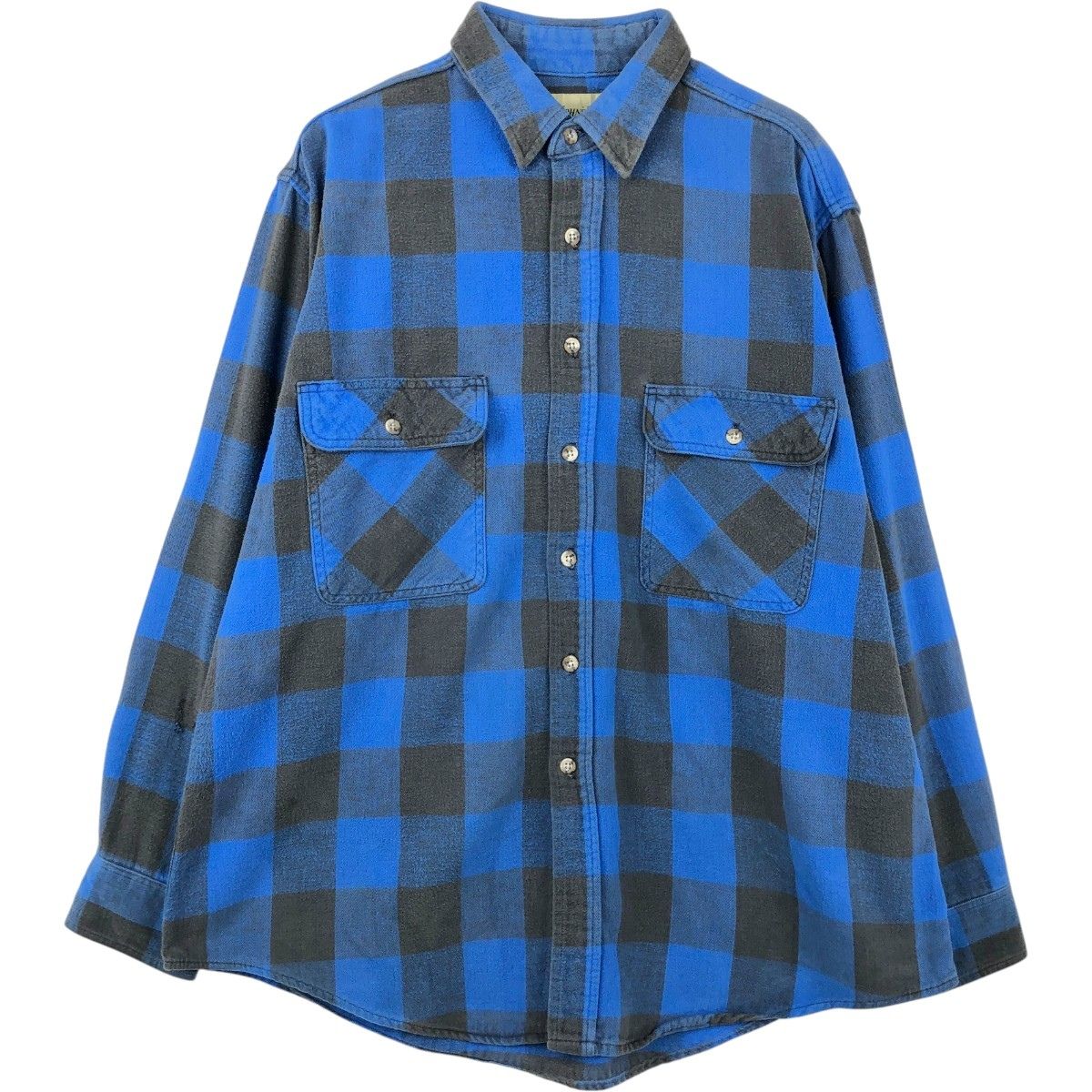 古着 90年代 セントジョンズベイ St.John's Bay バッファローチェック 長袖 フランネルチェックシャツ メンズXL相当/eaa650504