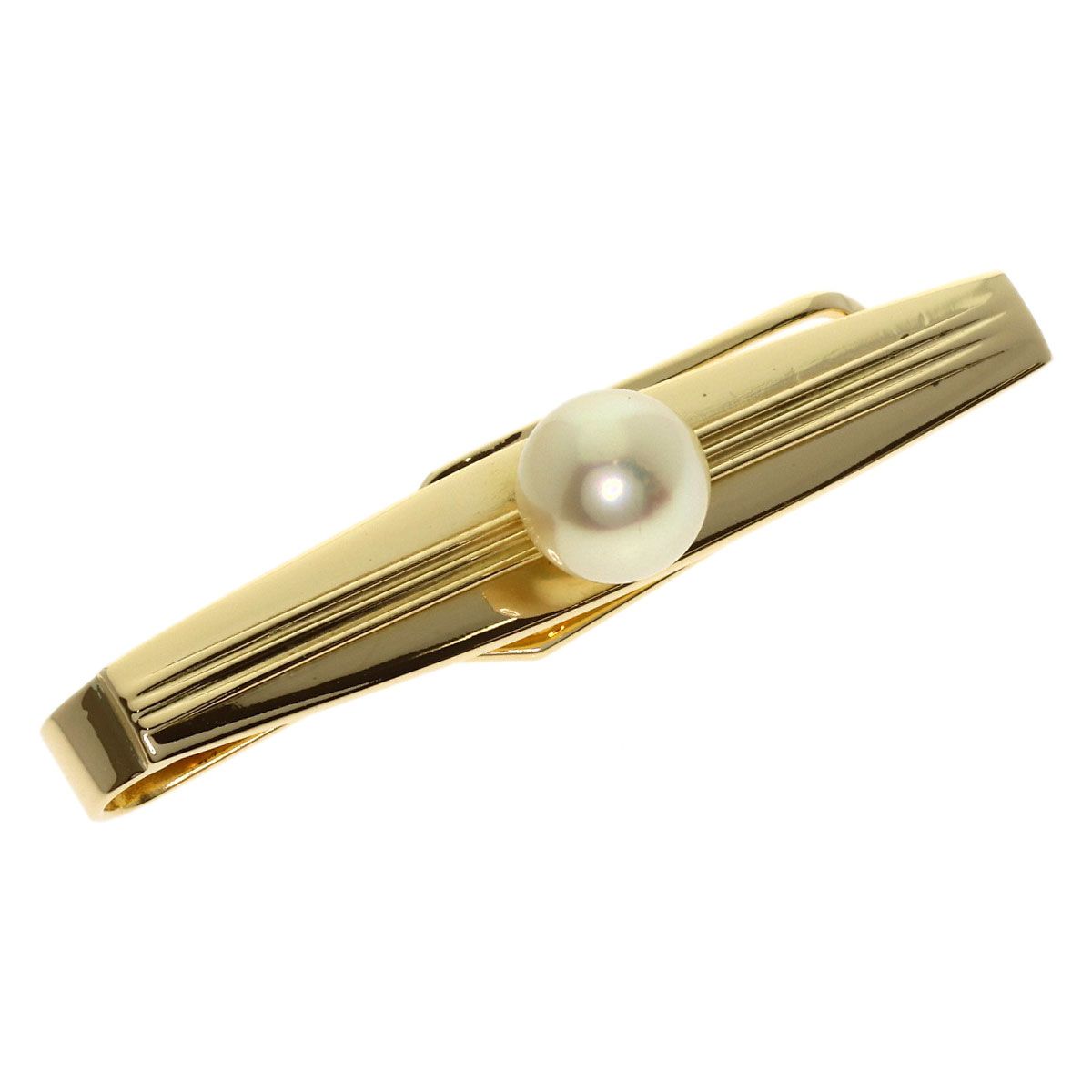 TASAKI タサキ パール 真珠 タイピン K18YG メンズ [中古]