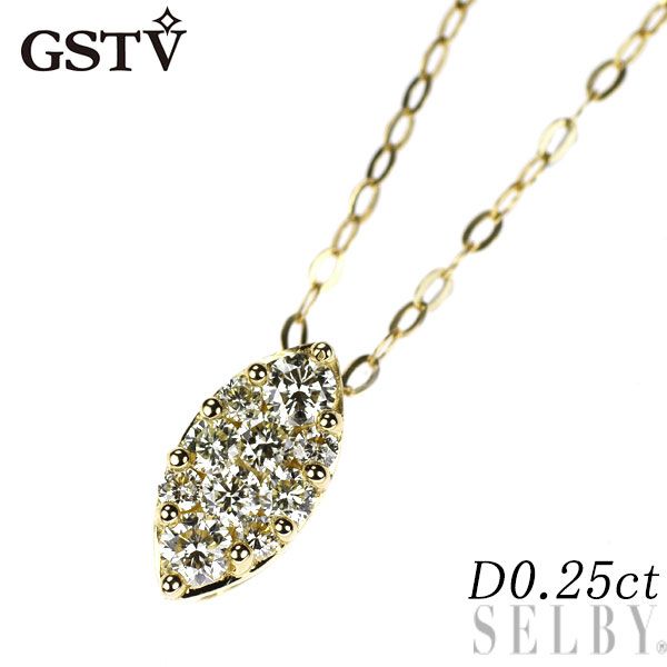 GSTV K18YG ダイヤモンド ペンダントネックレス 0.25ct