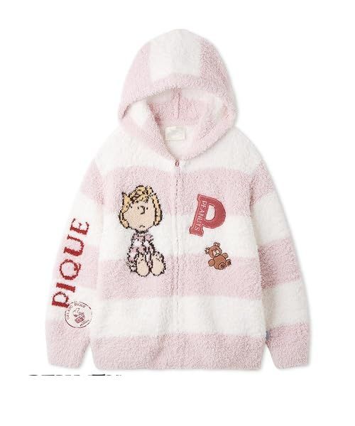 [ジェラート ピケ] 【PEANUTS】【UNISEX】オリジナルアート ジャガードパーカ PUNT255061 レディース PNK S-M [ピンク] [S, M]
