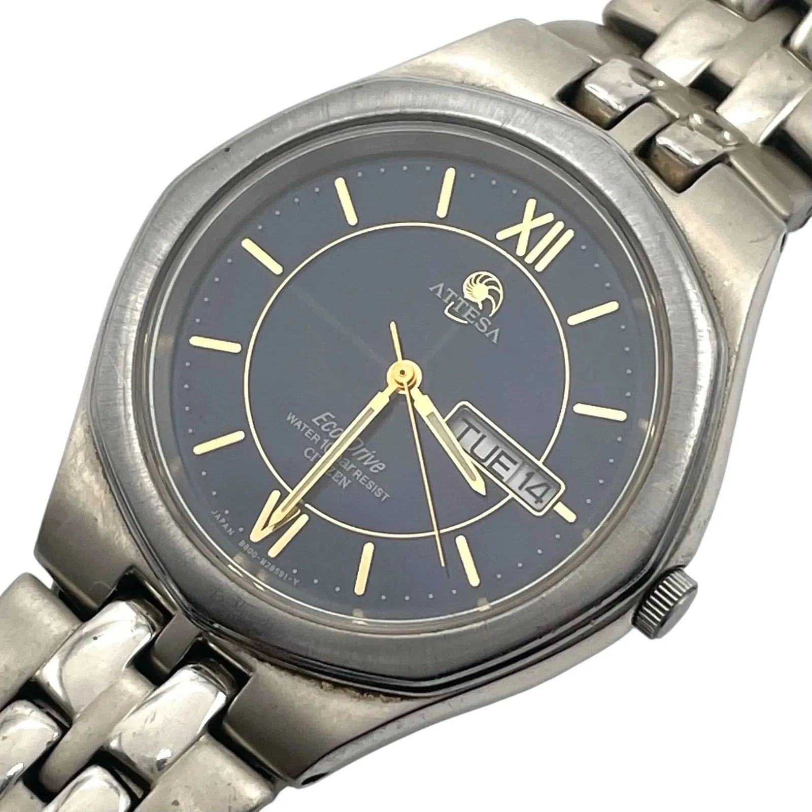 稼働 CITIZEN シチズン ATTESA アテッサ 腕時計 ソーラー デイデイト