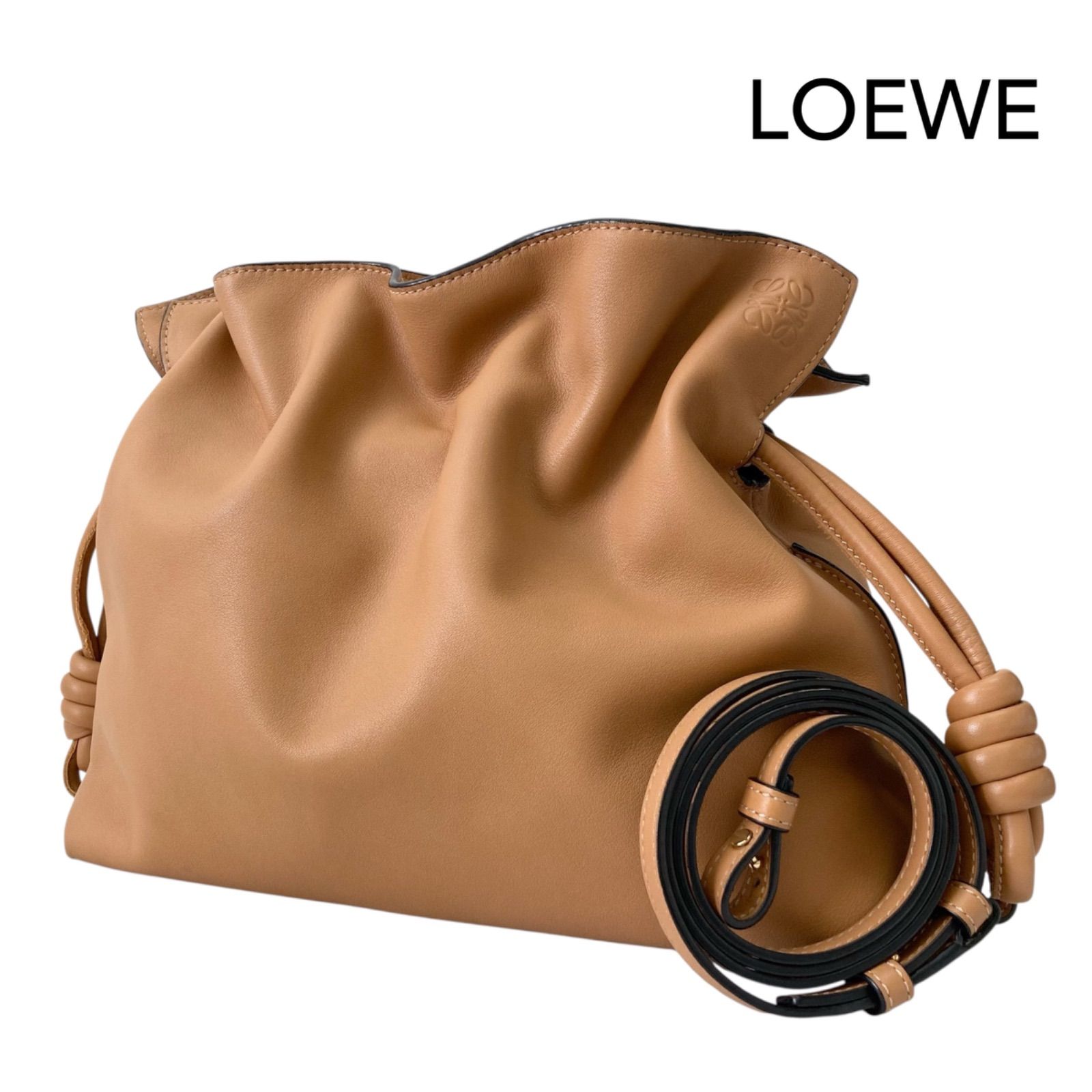 LOEWE ロエベ　フラメンコ　クラッチ　ミディアム　レザー　ショルダーバッグ　2586/ウォームデザート