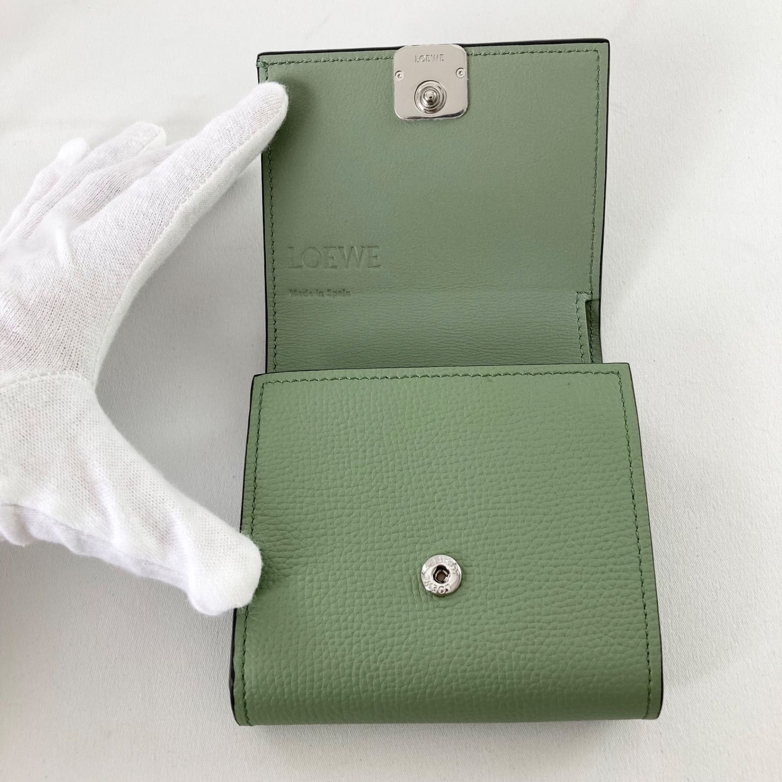LOEWE ロエベ アナグラム トライフォールド ウォレット 財布 スモール