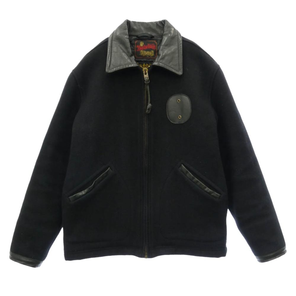 TENDERLOIN テンダーロイン T-POLICEMAN JKT 2nd ポリスマン ウール 襟レザー ジャケット ブラック系 S【中古】 28,114円