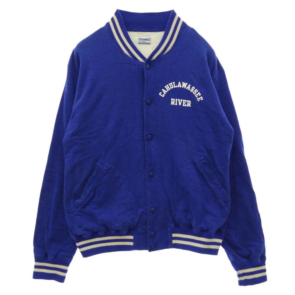 TENDERLOIN テンダーロイン 15AW T-RAYON SPORTS JKT レーヨン スポーツ スタジャン スタジアム ジャケット ブルー系 XS【中古】