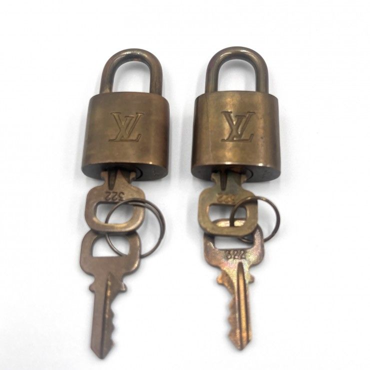 L00124 ルイヴィトン　パドロック　10セット　カデナ　南京錠　鍵 LOUIS VUITTON（ルイ・ヴィトン） パドロック 南京錠 鍵 カデナ ロック