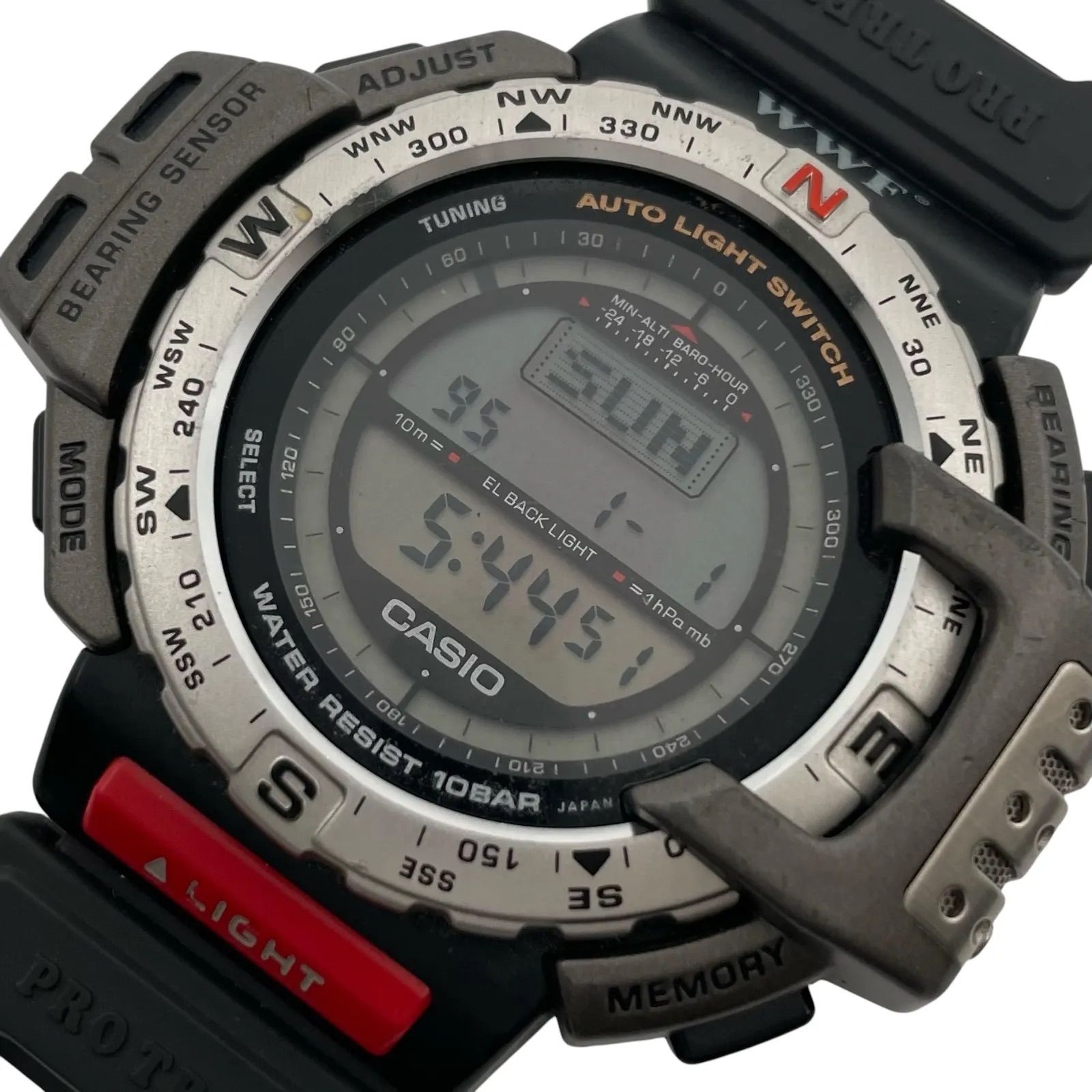 稼働/新品電池 CASIO カシオ 腕時計 PROTREK プロトレック デジタル クォーツ QZ WWF 限定品 PRT-40 パンダ ゾウ トリプルセンサー 【m10】