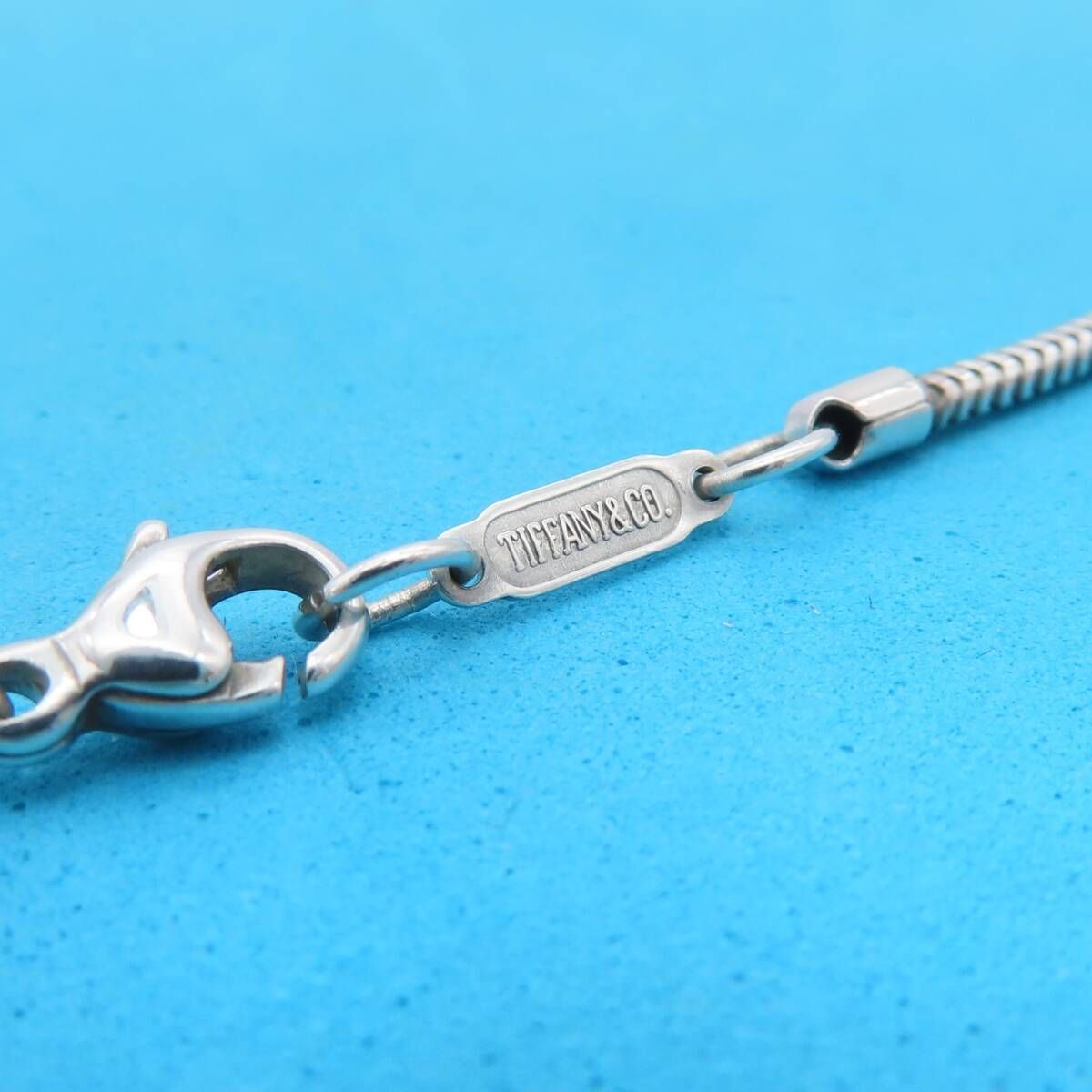 希少 美品 Tiffany&Co. ティファニー ロング スネーク チェーン