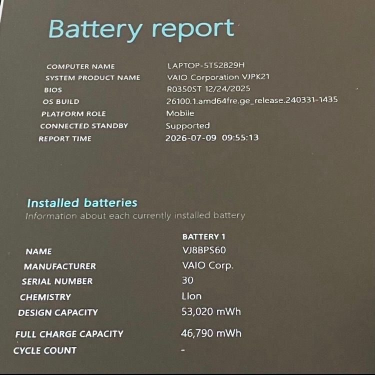 VAIO i7 32GB SSD2TB Win11ノートPC バッテリー良好 - メルカリ