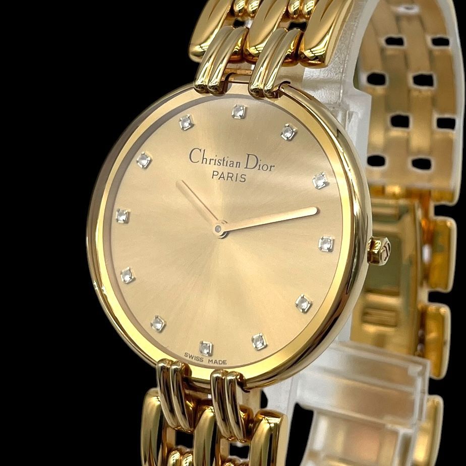 正規品【新品電池】ChristianDior バギラ/ダイヤ12P動作良好 新品電池 稼働品 Christian Dior クリスチャンディオール バギラ 12P