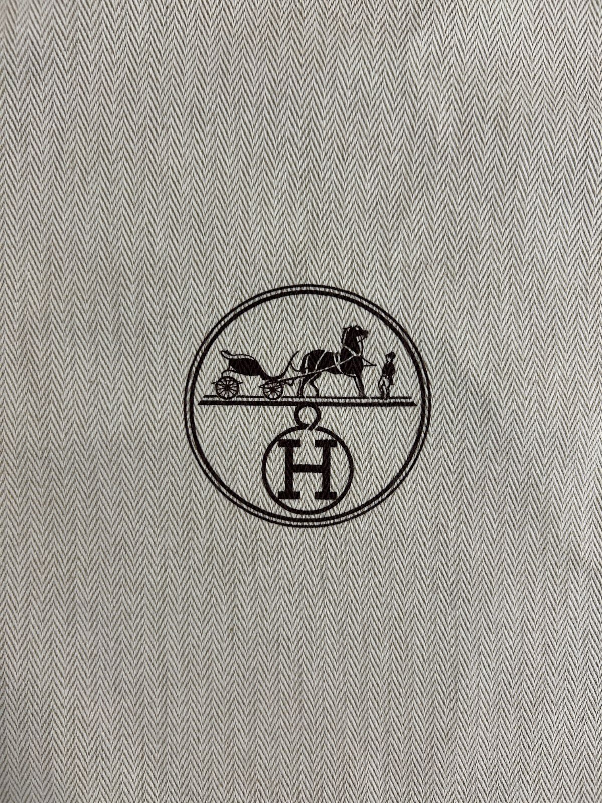 HERMES エルメス □種類 保存袋 ロゴ入り巾着袋 シューズケース