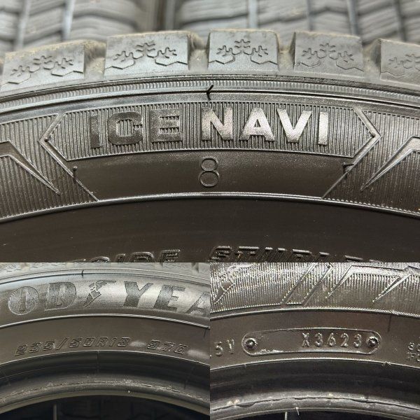 GOODYEAR ICENAVI8 235/50R18 18インチ スタッドレス 4本 23年製 バリ 
