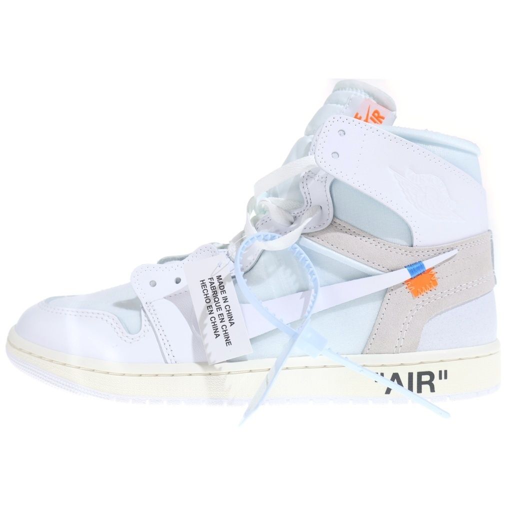 NIKE (ナイキ) ×ヴァージルアブローアーカイブ アラスカ AIR JORDAN 1 RETRO HIGH エアジョーダン1 ハイカットスニーカー ホワイト US11/29cm AA3834-100