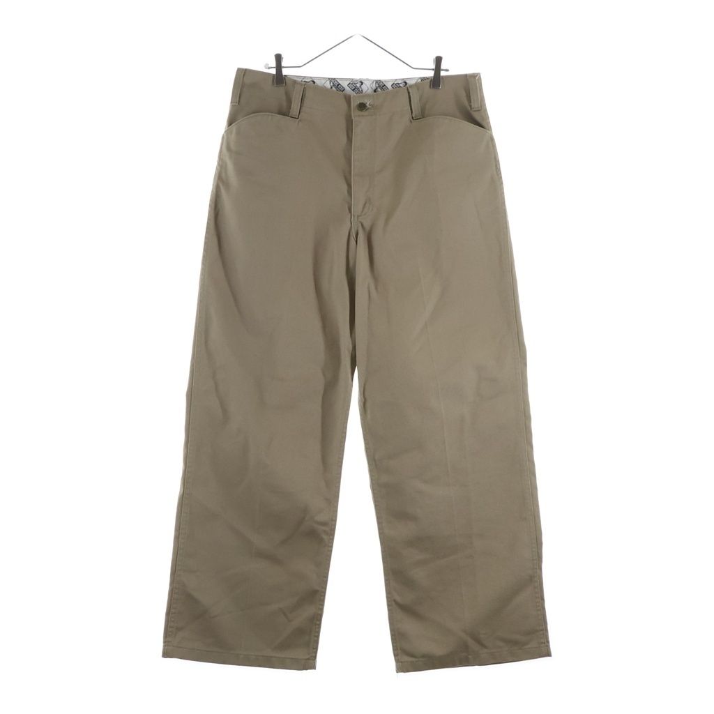 BEN DAVIS ベンデイビス USA GORILLA CUT ゴリラカット コットンポリ ワイドワークパンツ ベージュ AI1292 BEN DAVIS (ベンデイビス) USA GORILLA CUT ゴリラカット コットンポリ