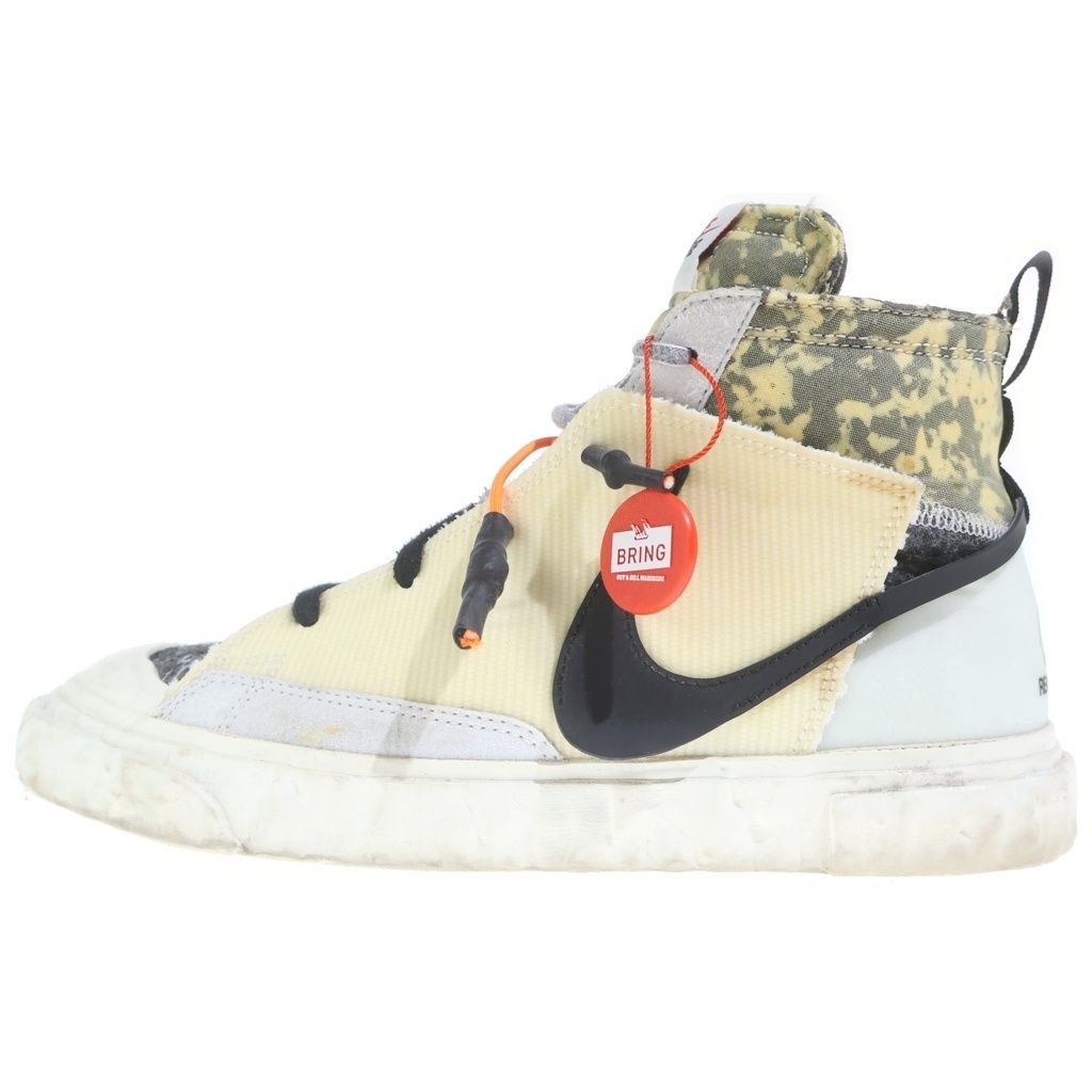 NIKE (ナイキ) ×READYMADE BLAZER MID CZ3589-100 ブレーザー ミッド ホワイト US8.5/26.5cm