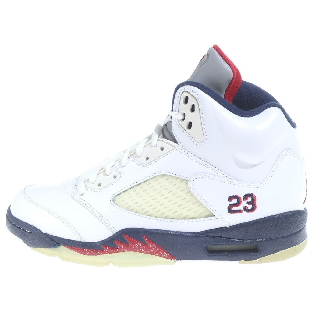 NIKE (ナイキ) 【鑑賞用 2011年製】AIR JORDAN 5 RETRO INDEPENDENCE DAY 136027-103 エアジョーダン5 インデペンデンスデイ ハイカットスニーカー ホワイト US9/27cm