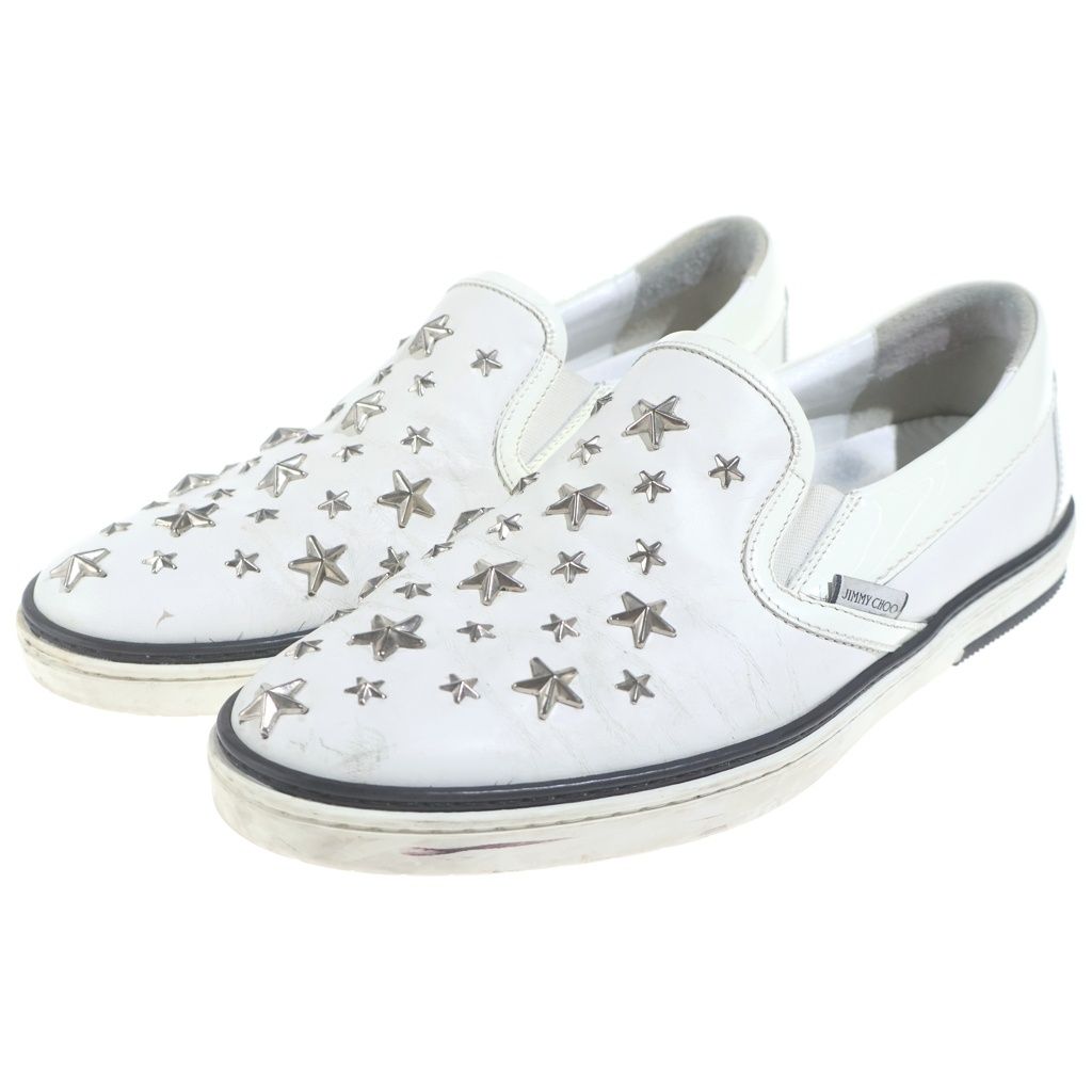 JIMMY CHOO (ジミーチュウ) スタースタッズスリッポン フラット