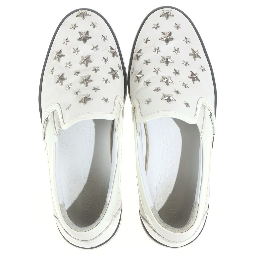 JIMMY CHOO (ジミーチュウ) スタースタッズスリッポン フラット