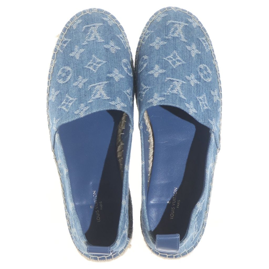 LOUIS VUITTON (ルイヴィトン) モノグラムデニム エスパドリーユ