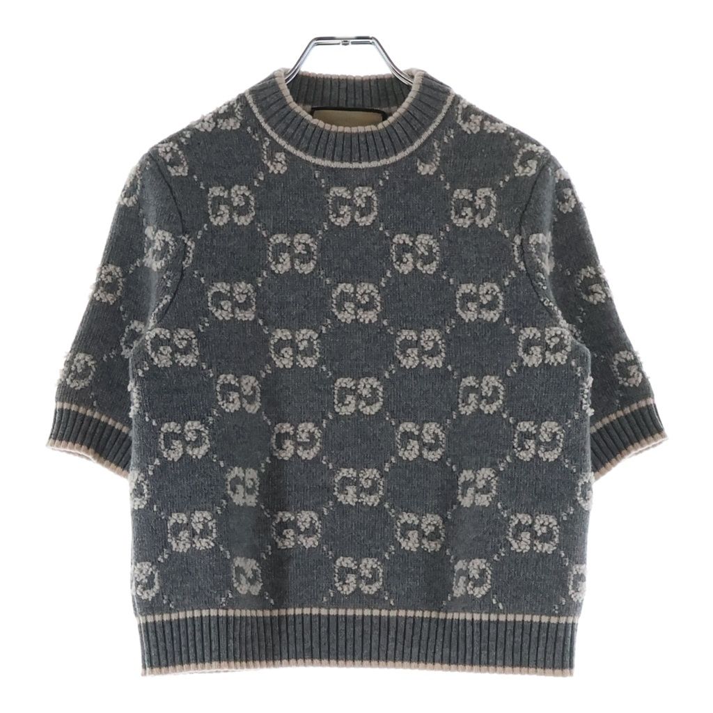 GUCCI (グッチ) GG ブークレウール ジャカード トップ セーター #XS 770059