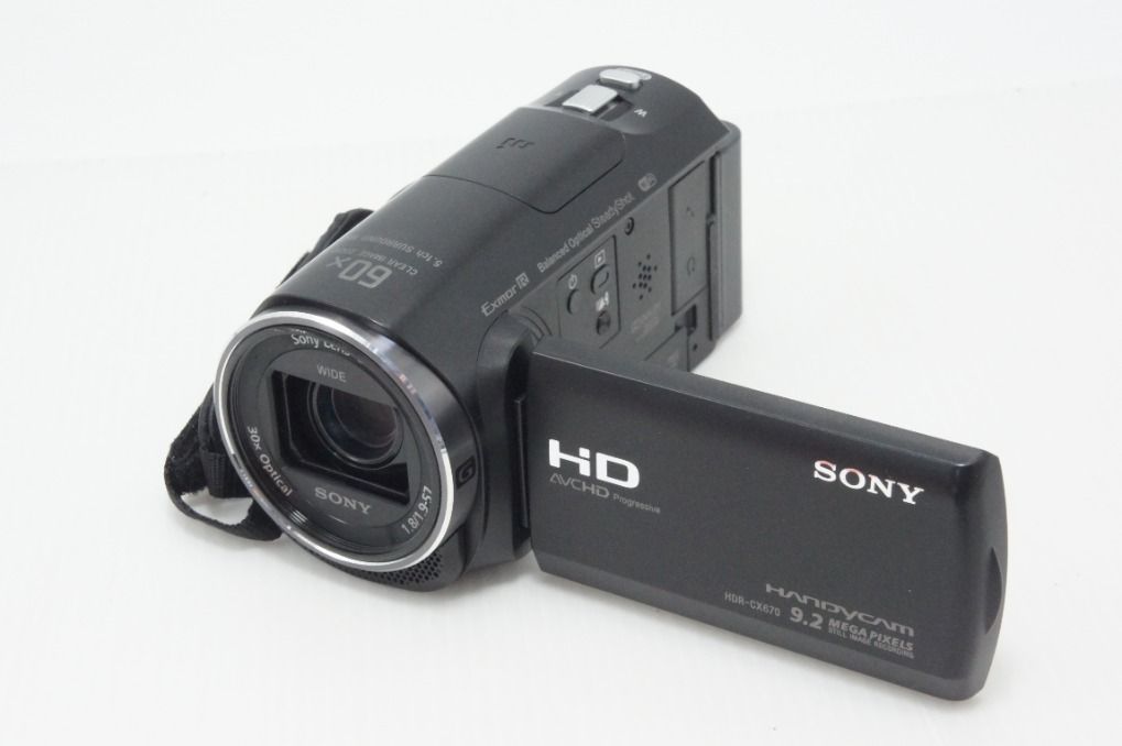 美品 SONY ソニー HDR-CX670 デジタルビデオカメラ ブラック 元箱付