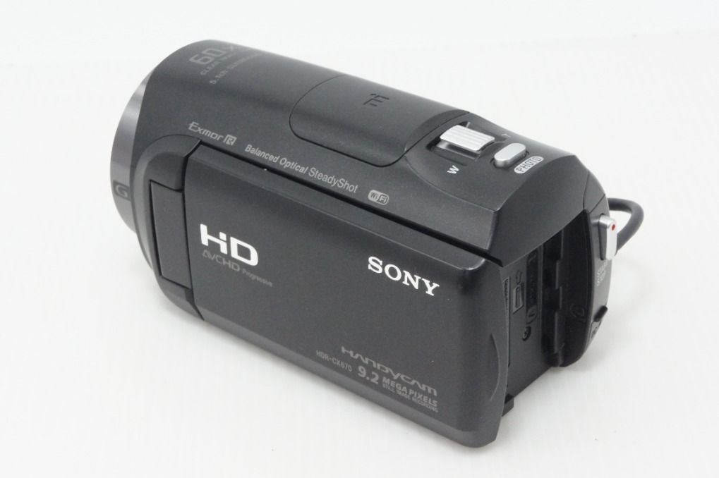 美品 SONY ソニー HDR-CX670 デジタルビデオカメラ ブラック 元箱付