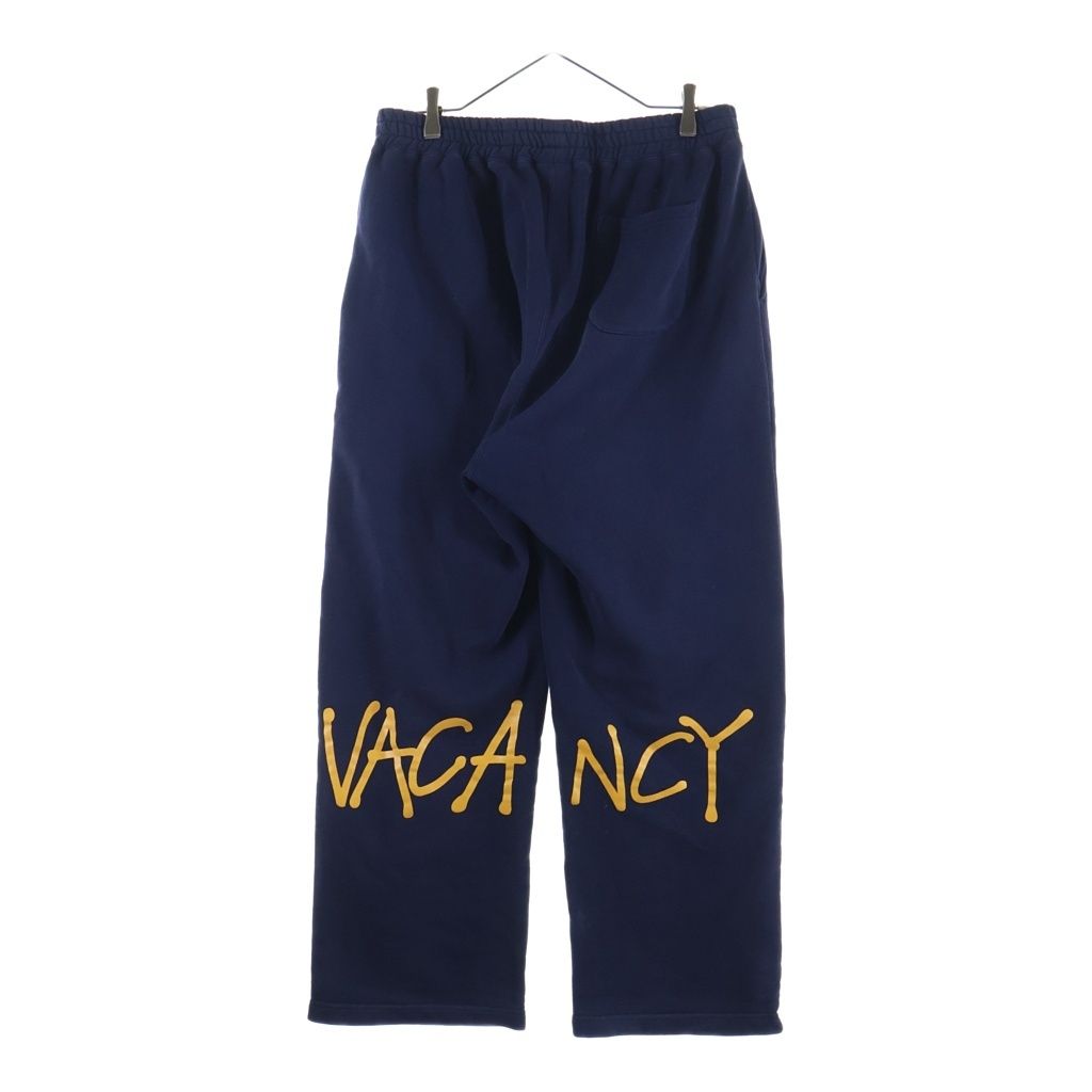 STUSSY (ステューシー) No Vacancy Inn Fleece Pant ノーバカンシー フリース ワイドスウェット ロングパンツ ネイビー