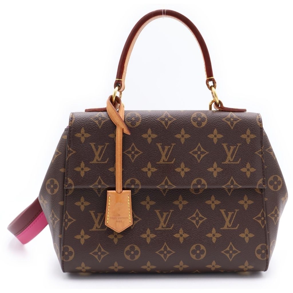 LOUIS VUITTON (ルイヴィトン) クリュニーBB ハンドバック 2wayバック モノグラム PVC レザー ブラウン/ピンク M42738