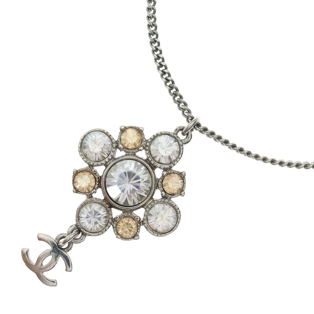 CHANEL (シャネル) ココマーク ラインストーン ネックレス ペンダント