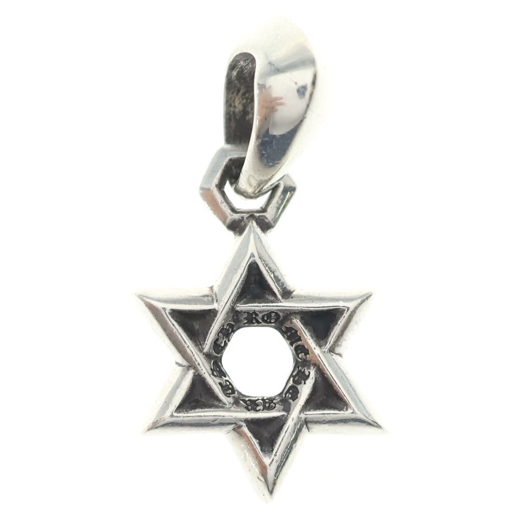 CHROME HEARTS (クロムハーツ) STAR OF DAVID CHARM スターオブダビデ チャーム ネックレストップ シルバー