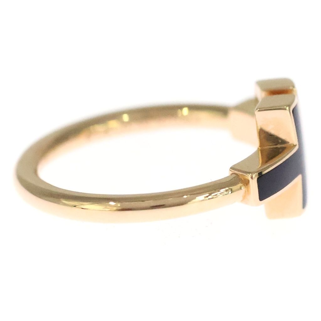 TIFFANY & Co. ティファニー Tワイヤー オニキス リング 指輪 ピンクゴールド/ブラック TIFFANY & Co. (ティファニー) Tワイヤー オニキス リング 指輪 ピンク
