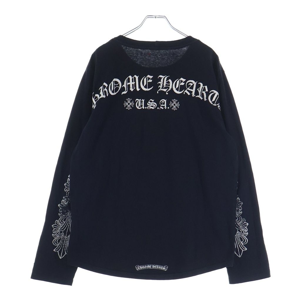 クロムハーツ　ロンT アーチロゴ CHROME HEARTS (クロムハーツ) Back Arch Logo USA Long Sleeve Tee