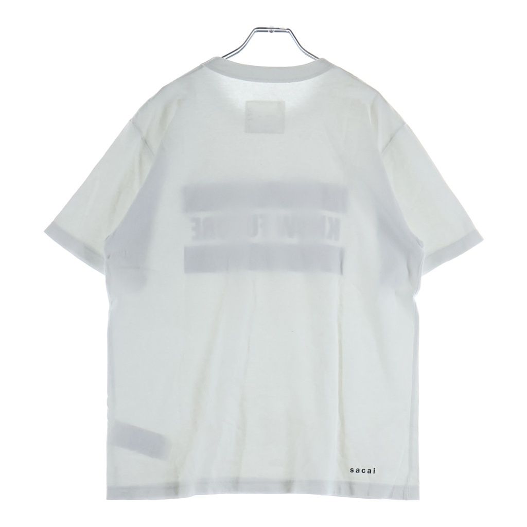 ✨希少✨ sacai KNOW FUTURE プリントTシャツ 異素材 フリル Sacai (サカイ) KNOW FUTURE プリント 半袖Tシャツ カットソー 24
