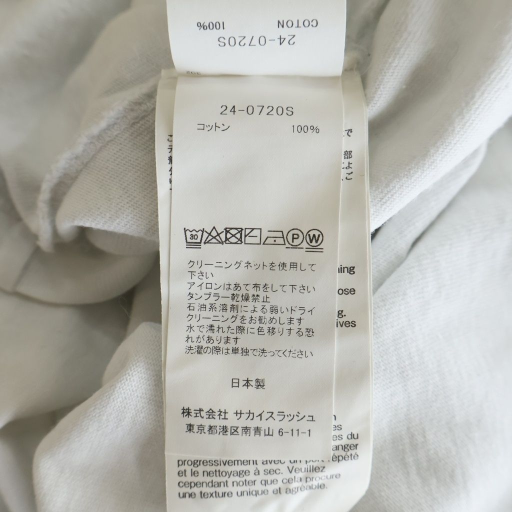 Sacai (サカイ) KNOW FUTURE プリント 半袖Tシャツ カットソー 24