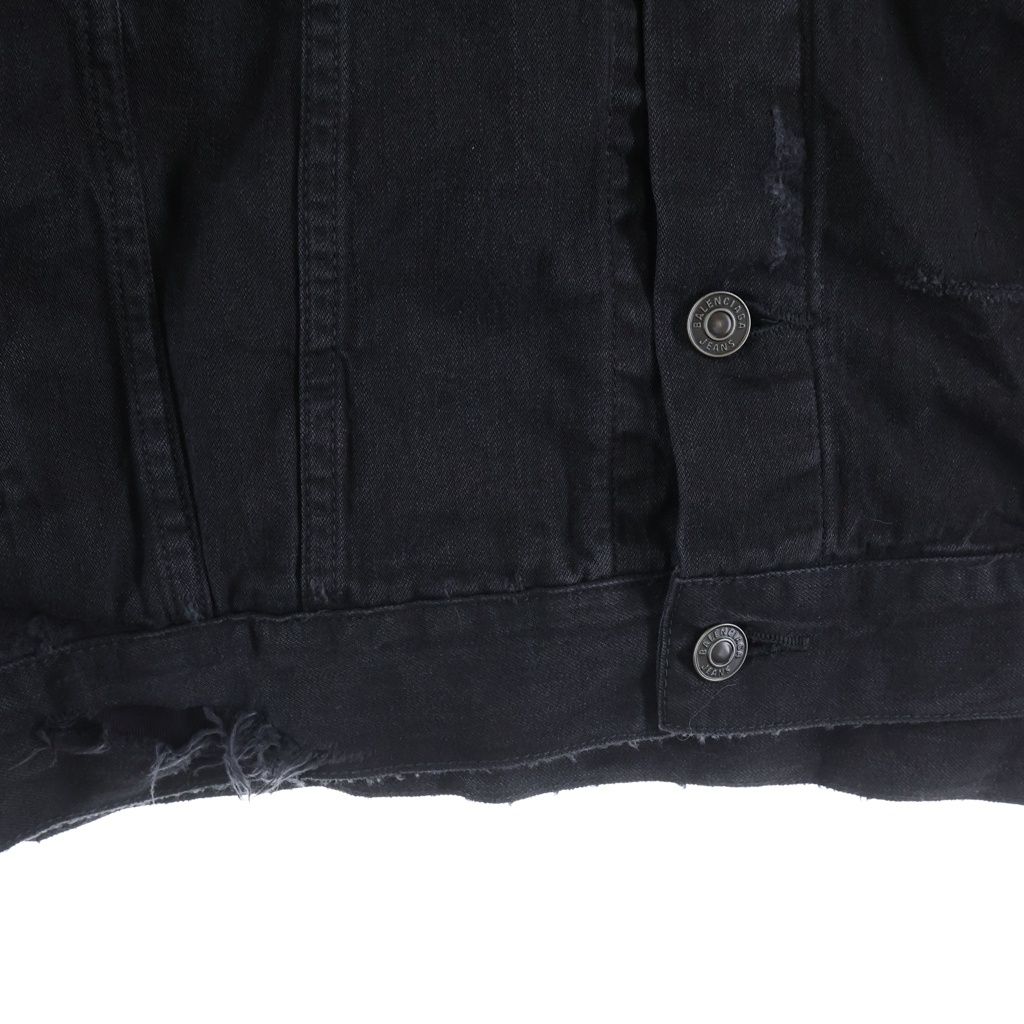 BALENCIAGA (バレンシアガ) Unity Sports Icon Patchwork Denim Jacket