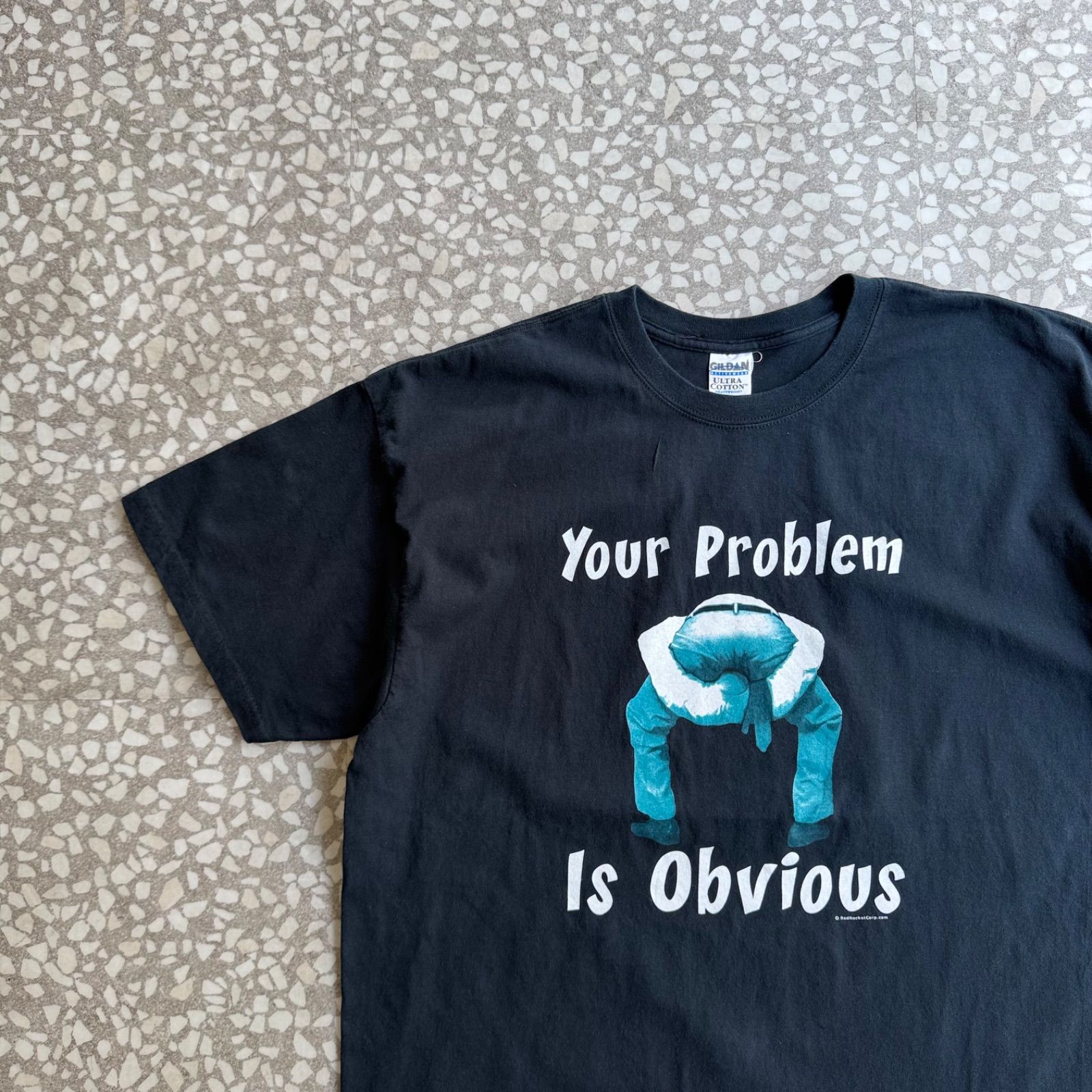 GILDAN / Your problem is Obvious Tee size 2XL ギルダン　メッセージT　ビジュアル　オーバーサイズ　ストリート　半袖