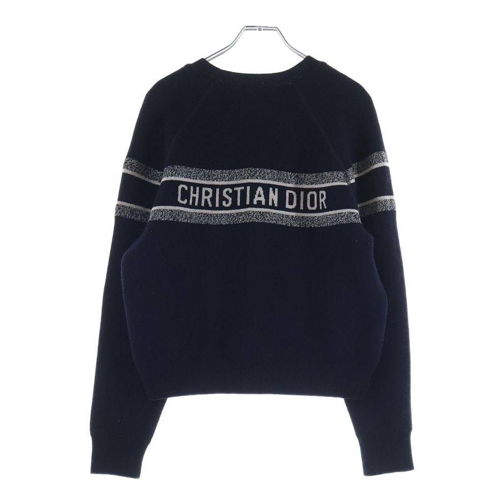 Christian Dior クリスチャンディオール Oblique Reversible Knit Sweater オブリーク リバーシブルニットセーター ネイビー Christian Dior (クリスチャンディオール) Oblique Reversible Knit