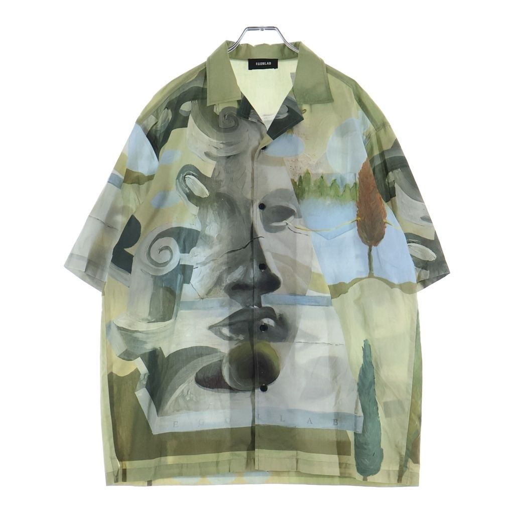 Egon Lab. エゴンラボ Egonimati summer shirt エゴニマティ サマー 半袖シャツ グリーン Egon Lab. (エゴンラボ) Egonimati summer shirt エゴニマティ サマー