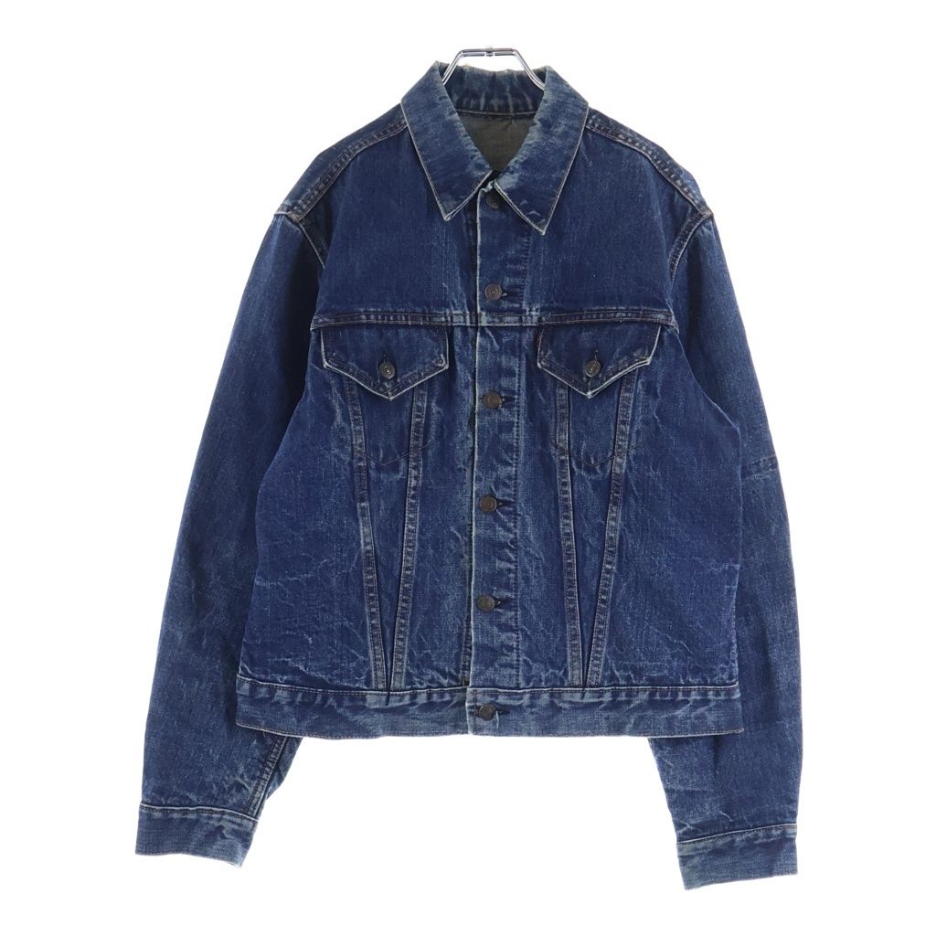 Levi's (リーバイス) 60S VINTAGE 70505 BIG E ボタン裏ツメ刻印 4th ブランケット外し ヴィンテージ デニムトラッカージャケット インディゴ