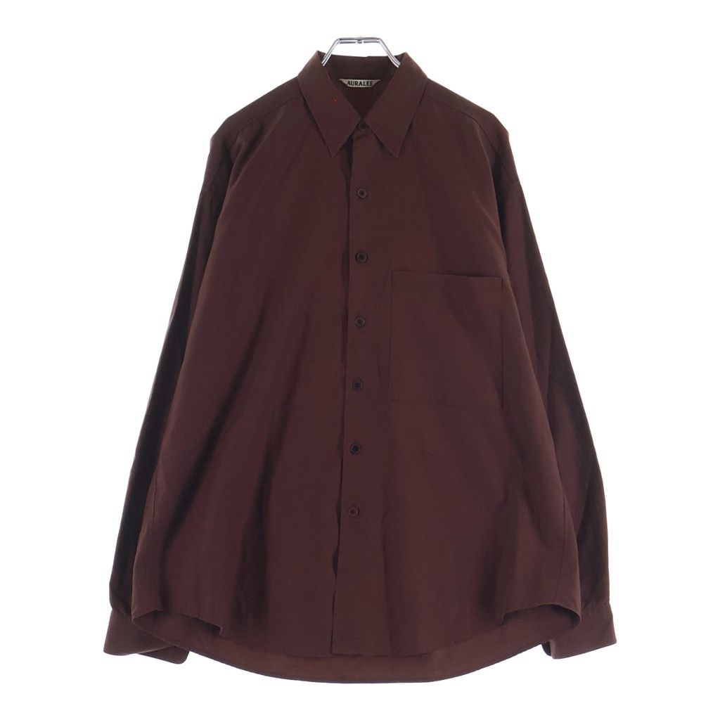 AURALEE (オーラリー) WASHED FINX TWILL BIG SHIRTS ウォッシュド